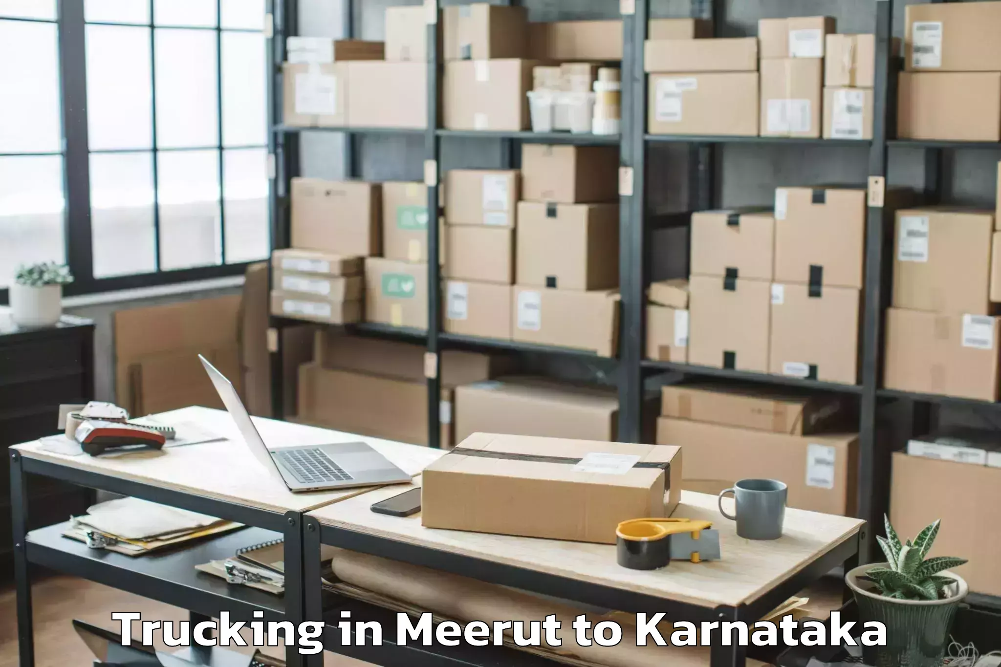 Easy Meerut to Hukeri Trucking Booking